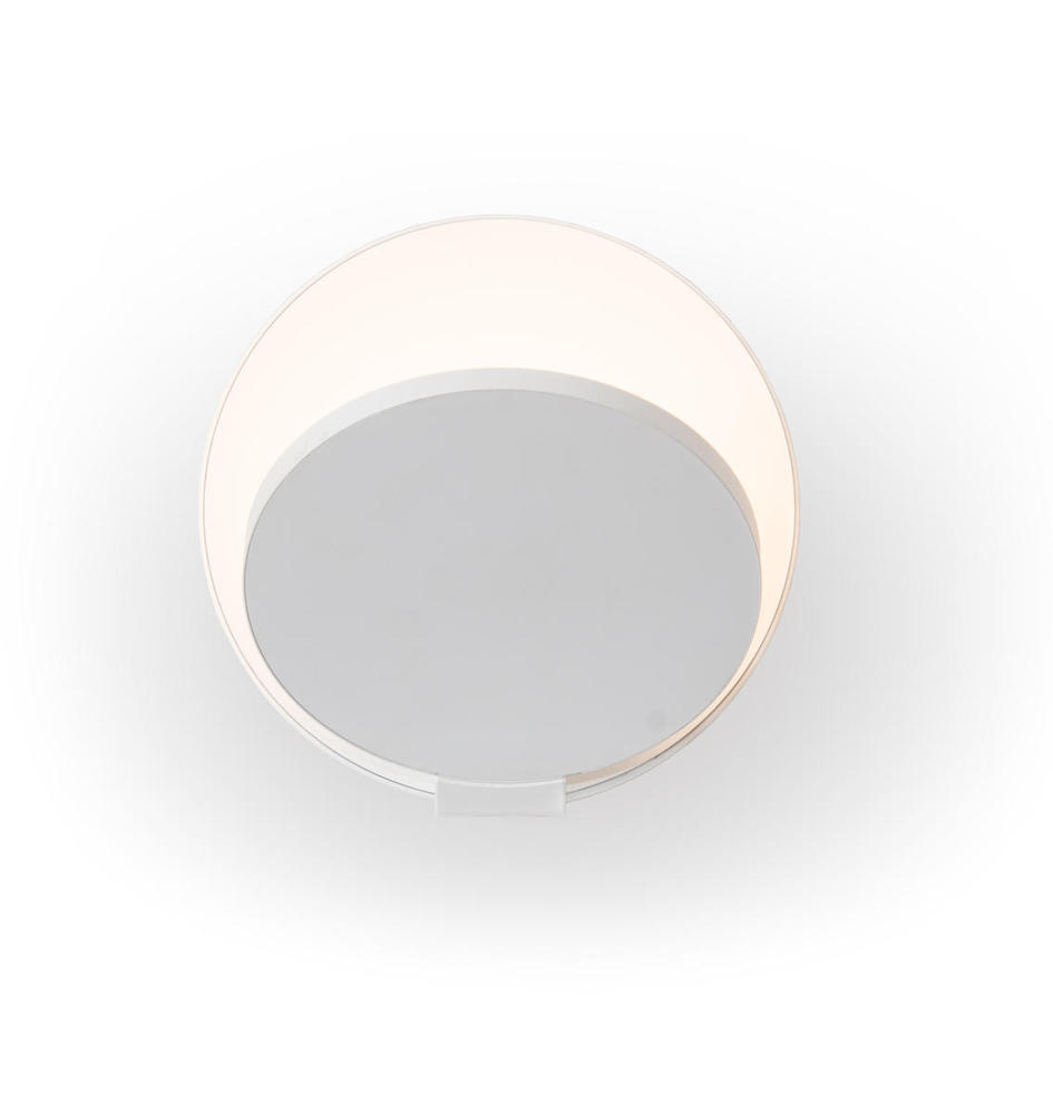 Gravy Wall Sconce - Matte White Body, Matte White plates - Plug-in